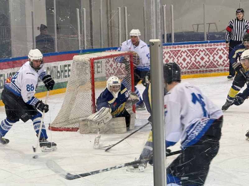 Команда Минщины сегодня играет с Могилевской областью в хоккей